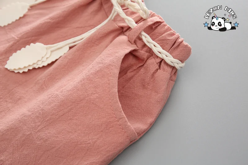 LEZONKIDS - Conjunto de Roupas de Verão para Meninas de 5-8 Anos com Estampa de Melancia, Camiseta de Manga Curta e Shorts, 2 Peças, Conjuntos de Roupas para Crianças